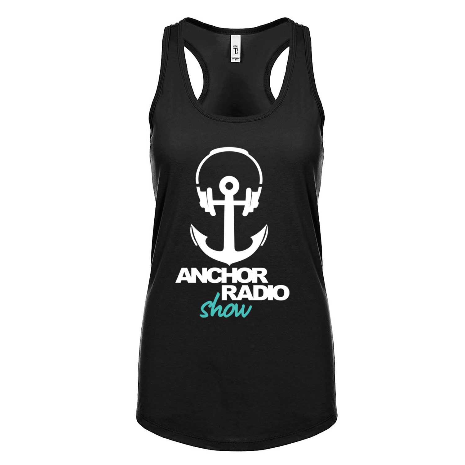 Anchor Radio Logo Ladies Racerback Tank, The Troprock Shop