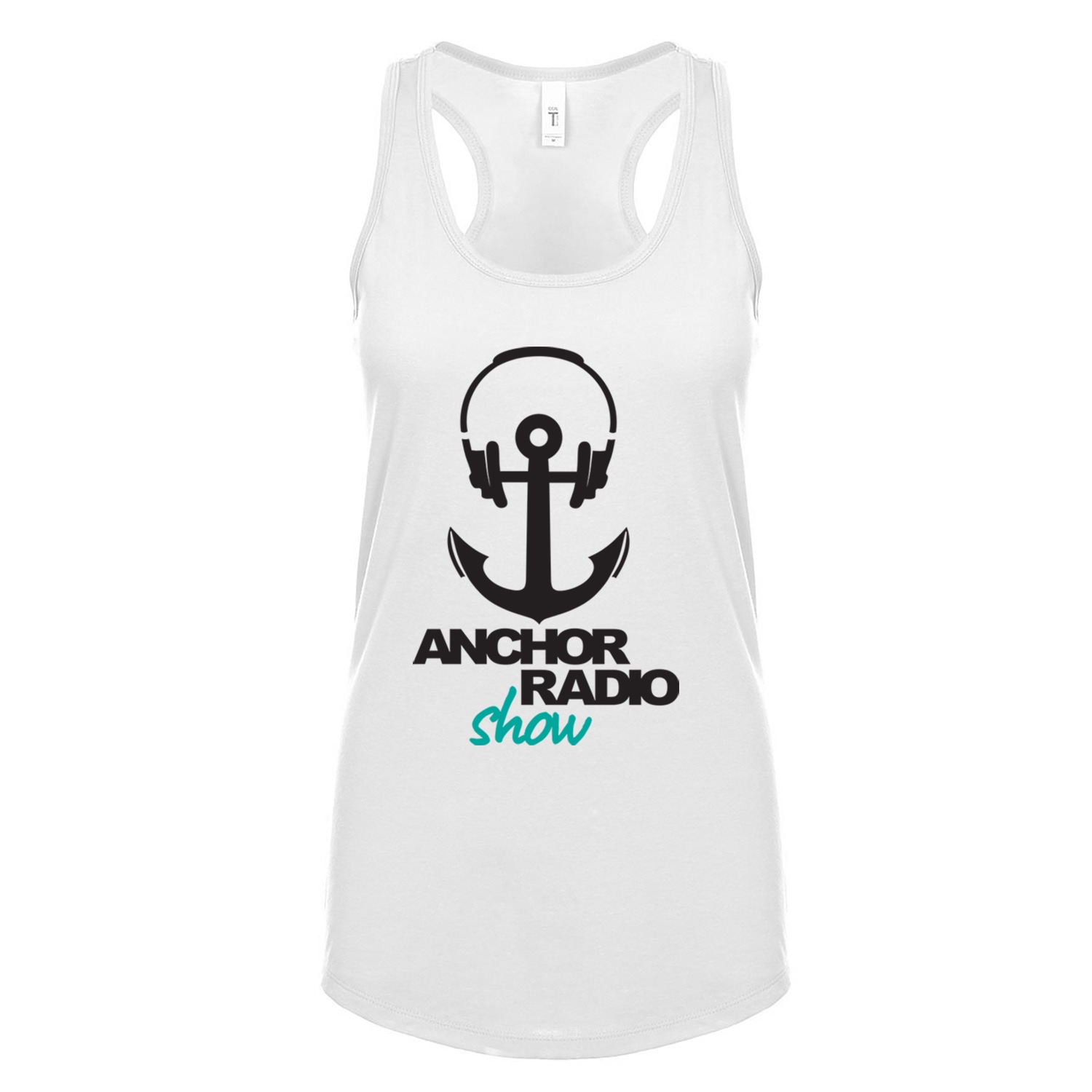 Anchor Radio Logo Ladies Racerback Tank, The Troprock Shop
