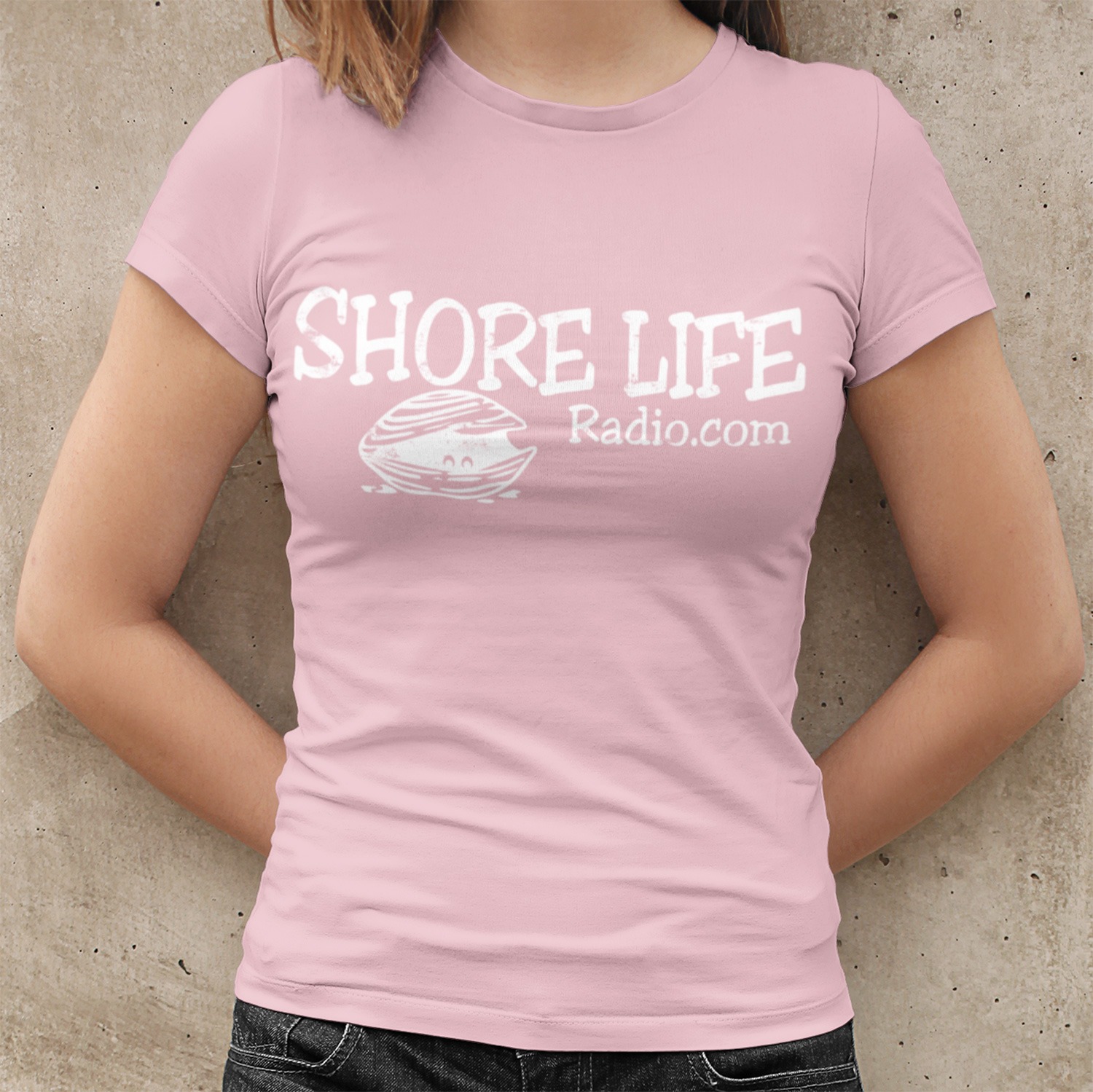 Shore Life Radio Mermaid Logo Ladies Racerback Tank, The Troprock Shop