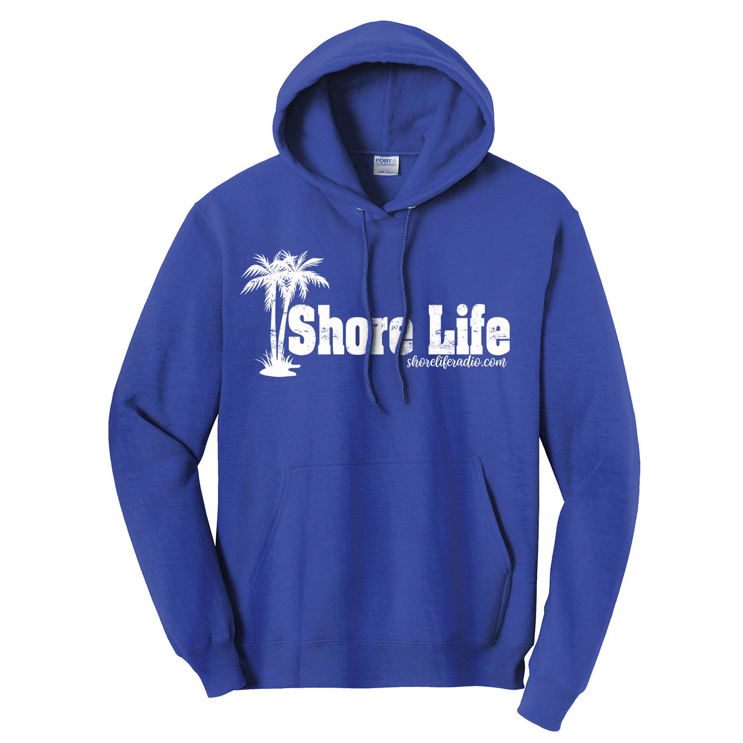 Shore Life Radio Palm Tree Unisex Hooded Sweatshirt, The Troprock Shop