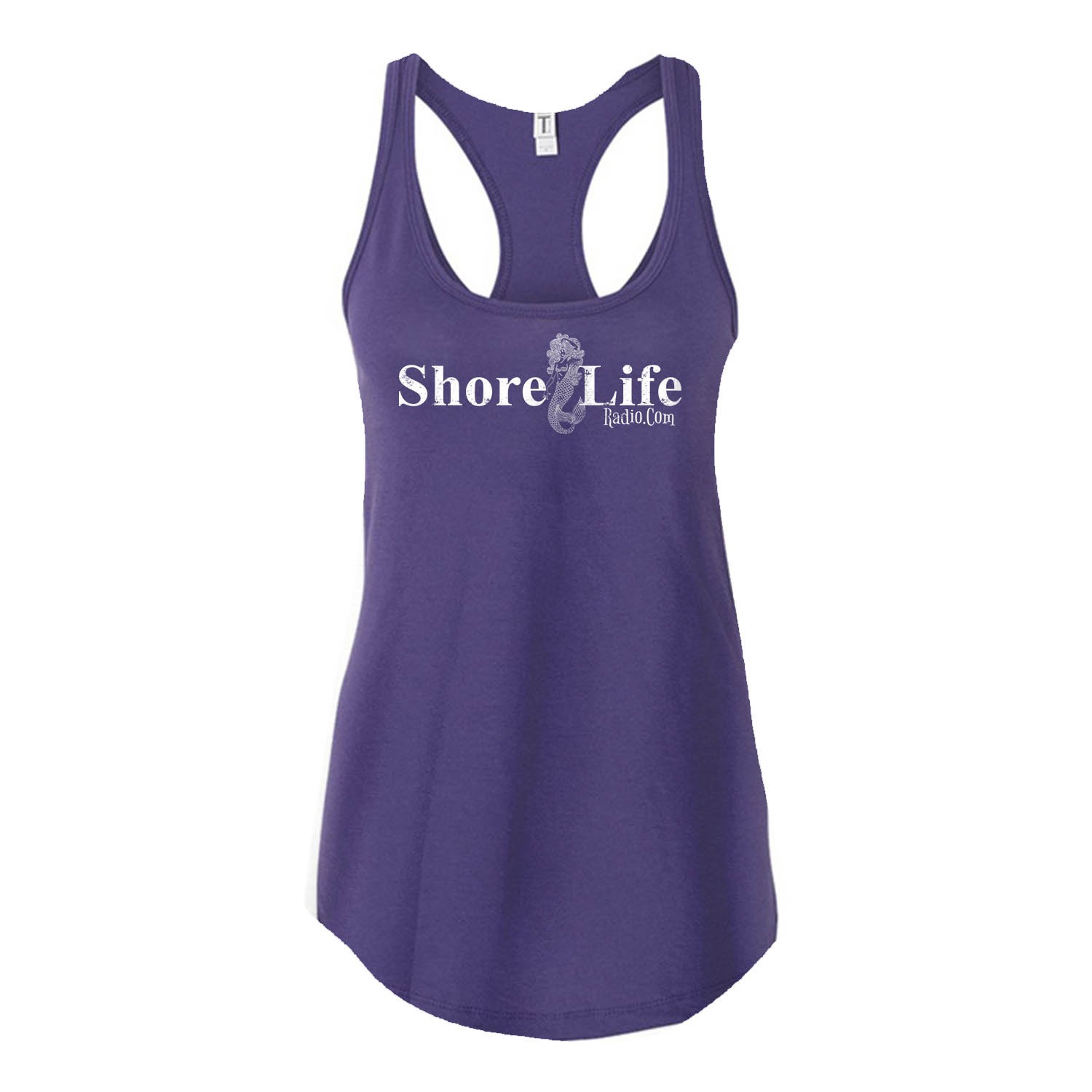Shore Life Radio Mermaid Logo Ladies Racerback Tank, The Troprock Shop