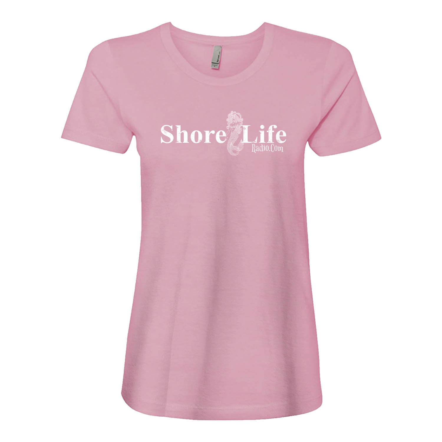 Shore Life Radio Mermaid Women&#8217;s Fitted T-Shirt, The Troprock Shop