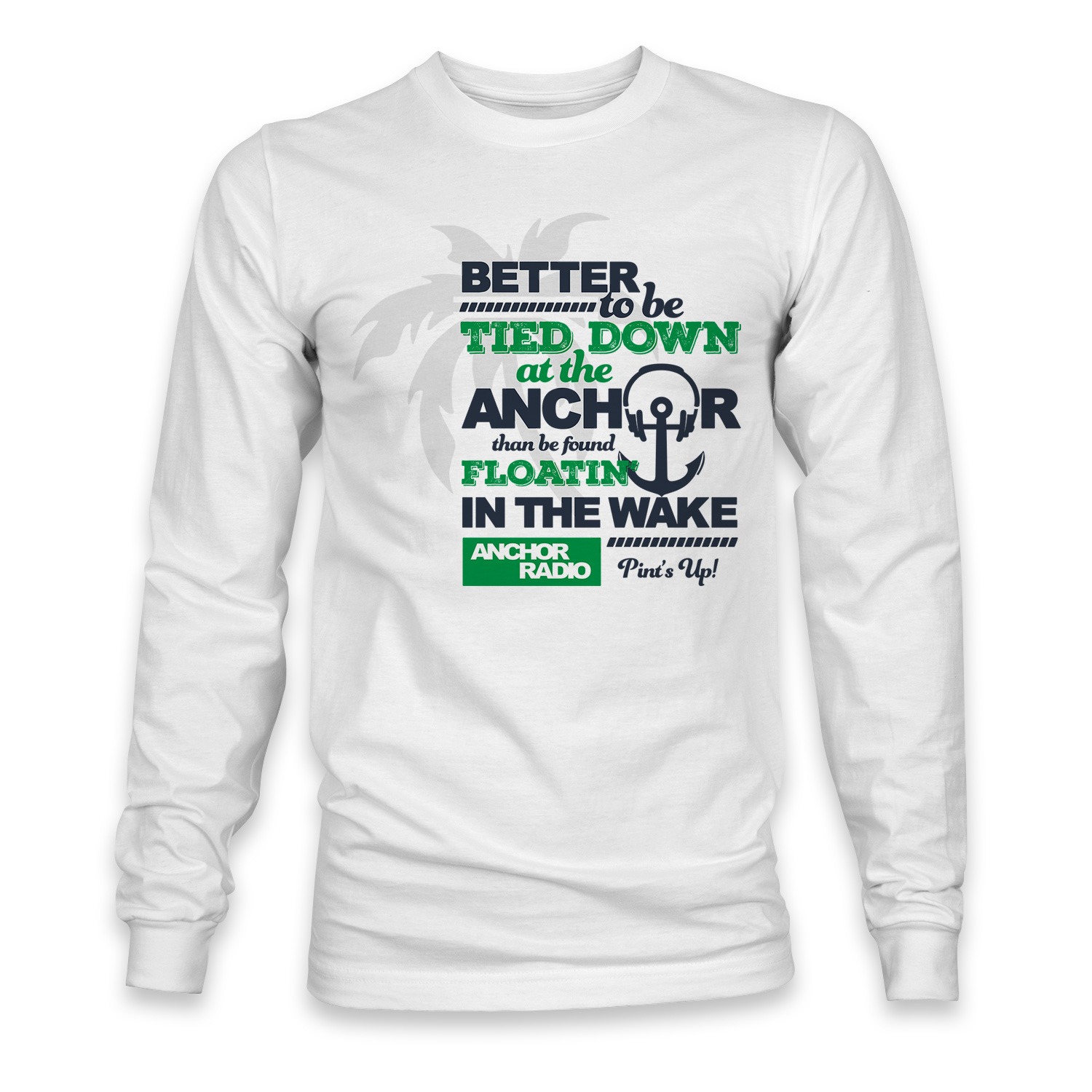 Anchor Radio Tied Down Long Sleeve T-Shirt, The Troprock Shop