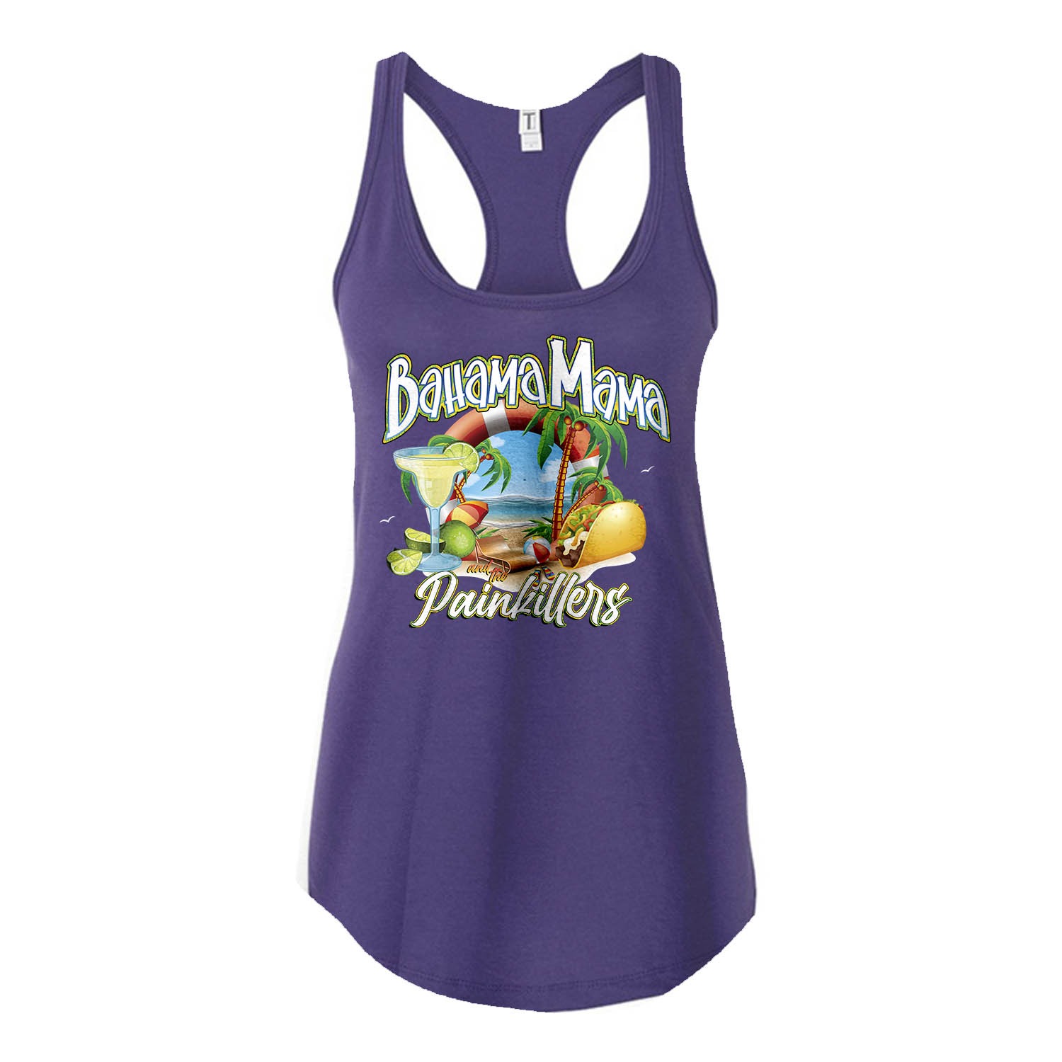 Bahama Mama and the Painkillers Double T Racerback Tank, The Troprock Shop