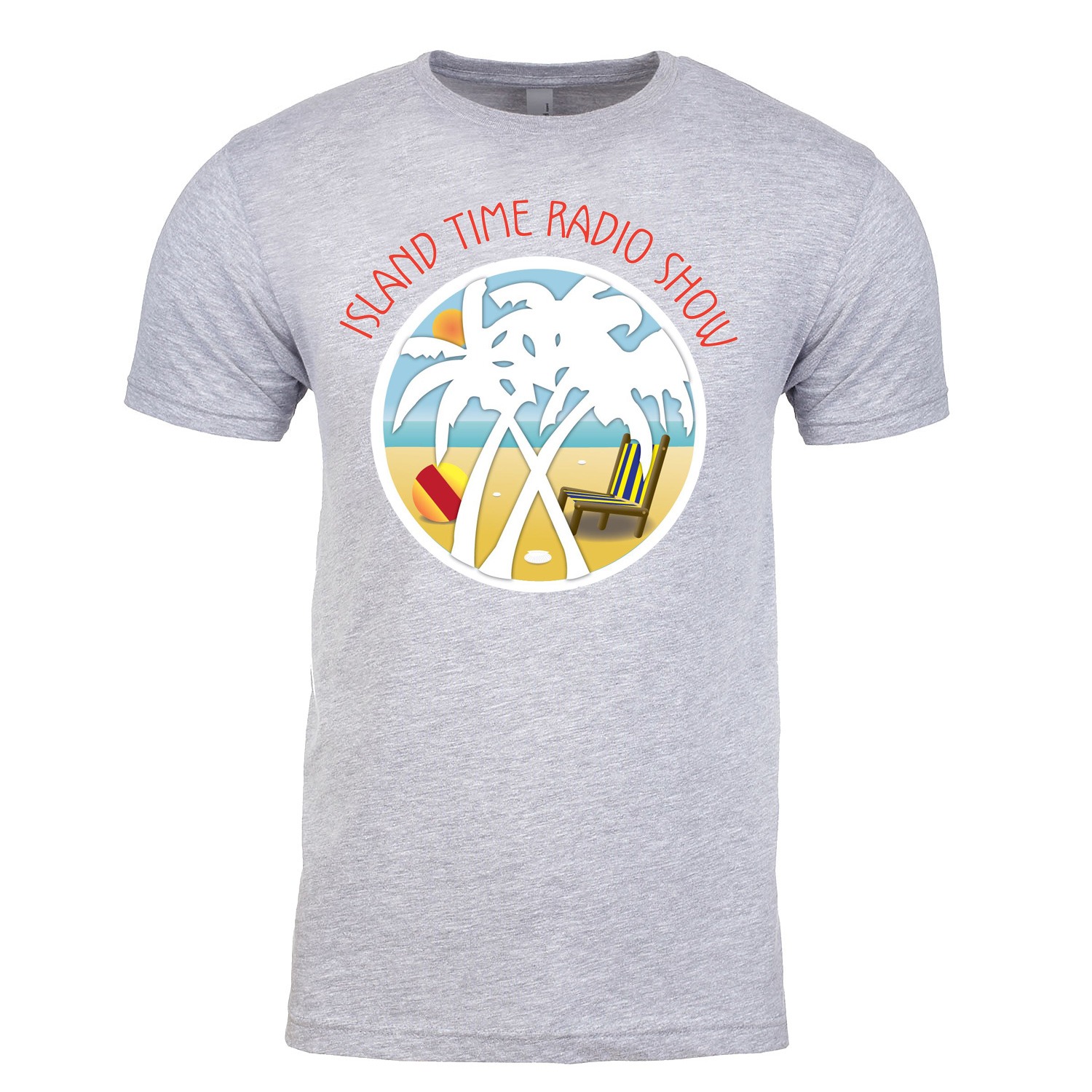 Island Time Radio Show Beach Chair Logo Unisex T-shirt, The Troprock Shop