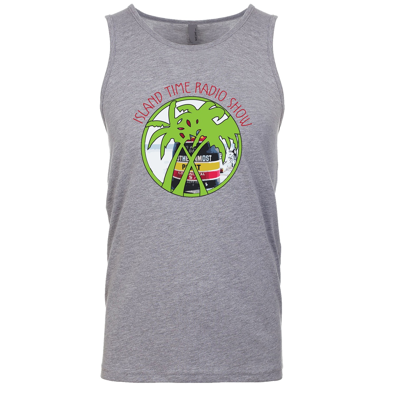 Island Time Radio Show Key West Logo Men&#8217;s Tank Top, The Troprock Shop