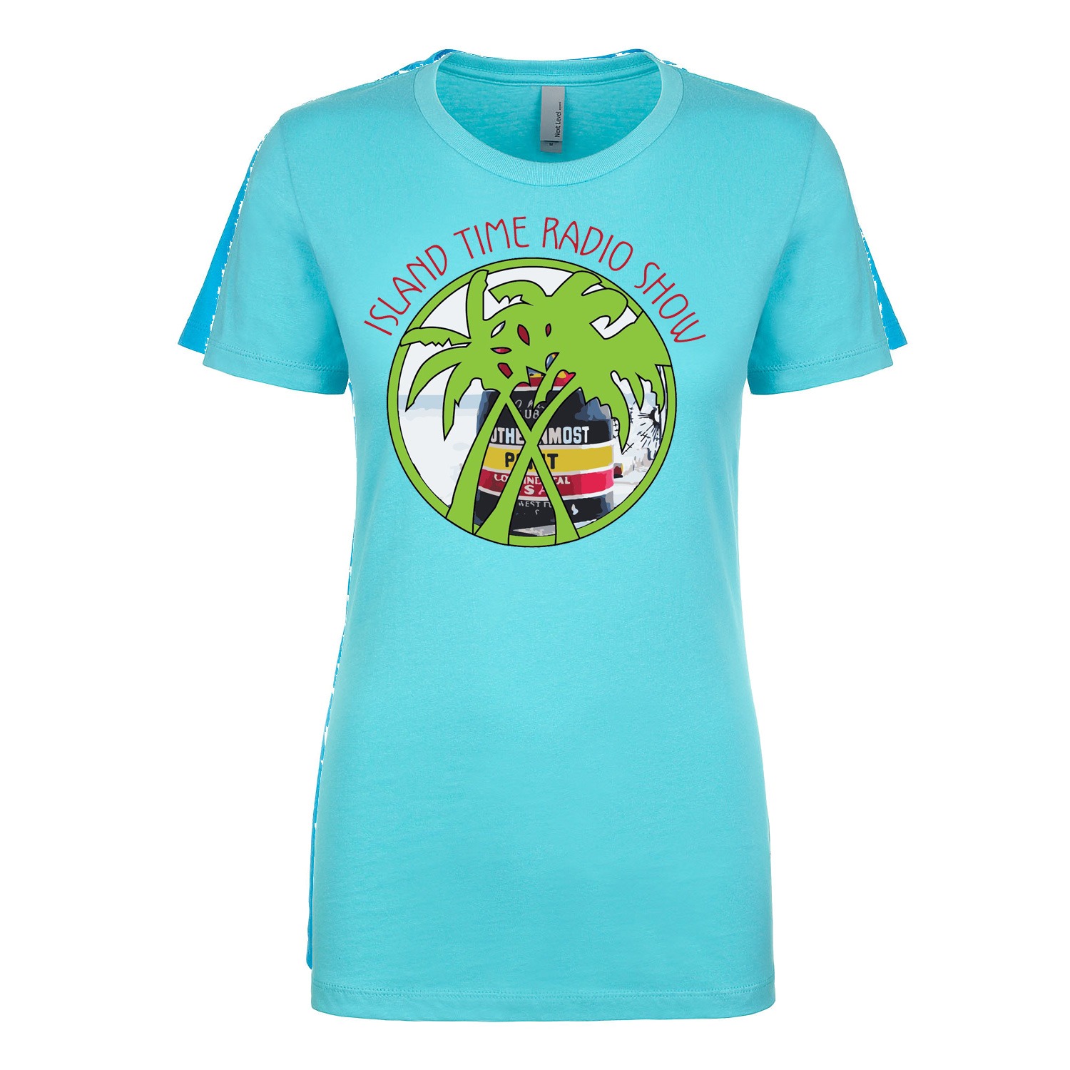 Island Time Radio Show Key West Logo Women&#8217;s Fitted Tee, The Troprock Shop