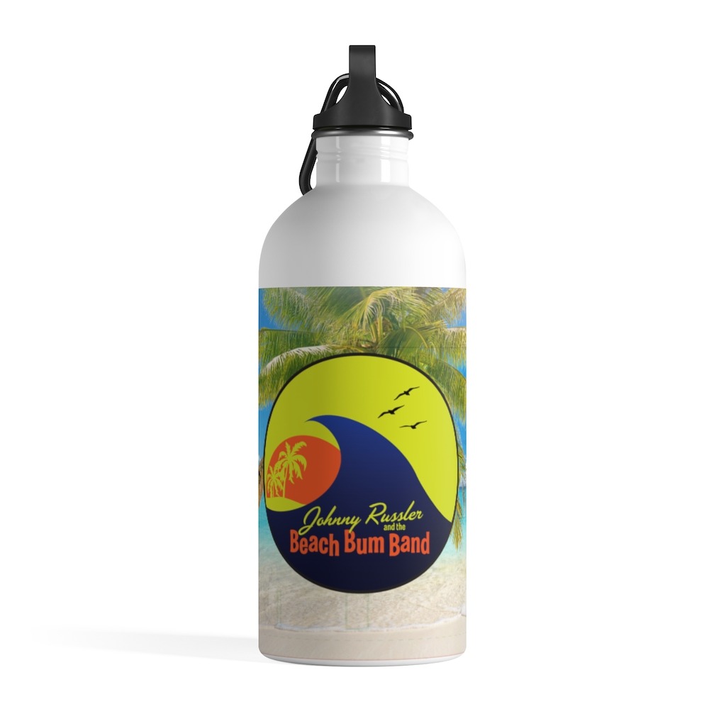 Beach Bum Band Logo Stainless Steel Water Bottle, The Troprock Shop