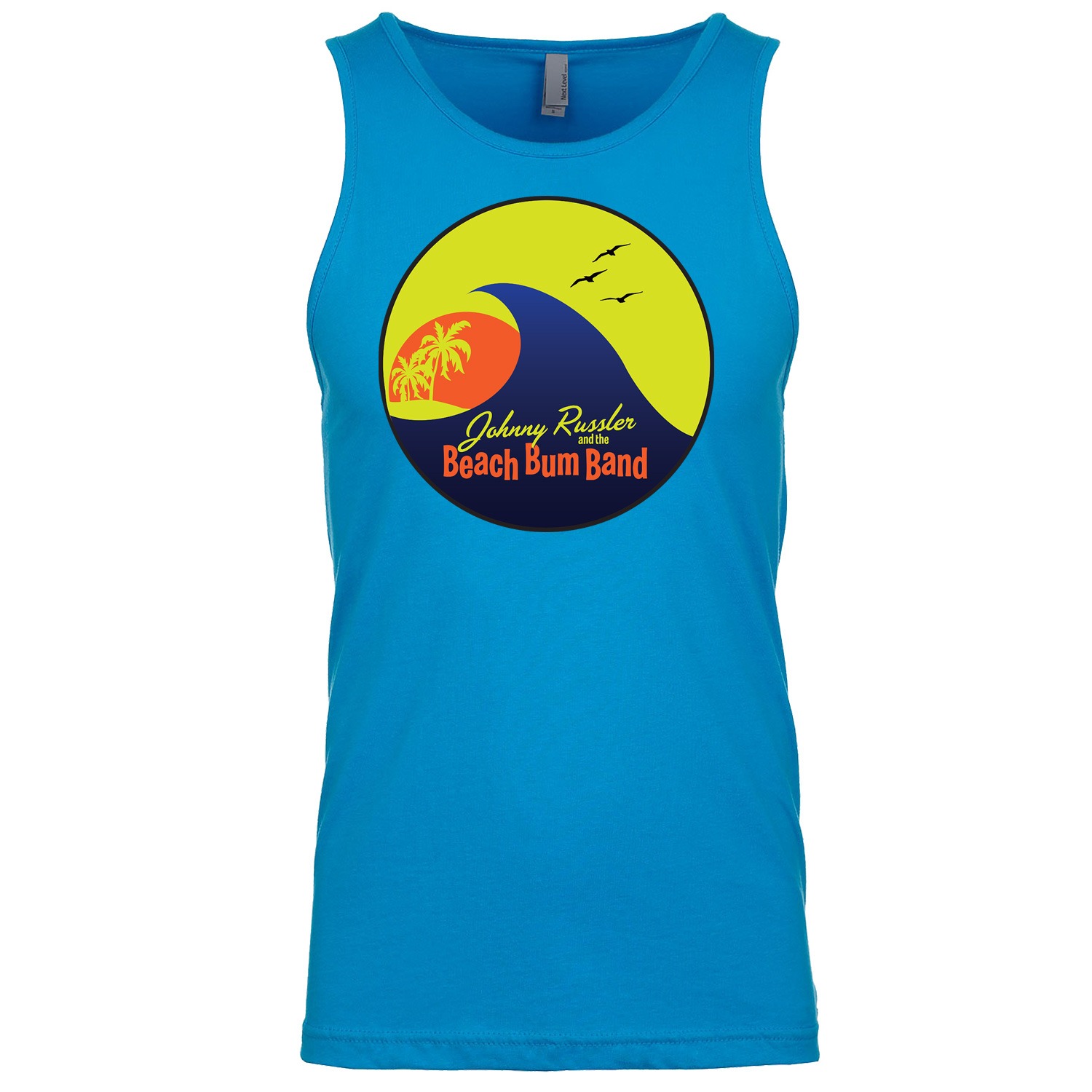 Johnny Russler and the Beach Band Logo Men&#8217;s Tank Top, The Troprock Shop