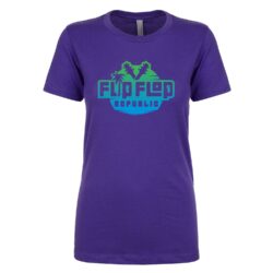 Flip Flop Republic Planet Earth Women&#8217;s Fitted Tee, The Troprock Shop