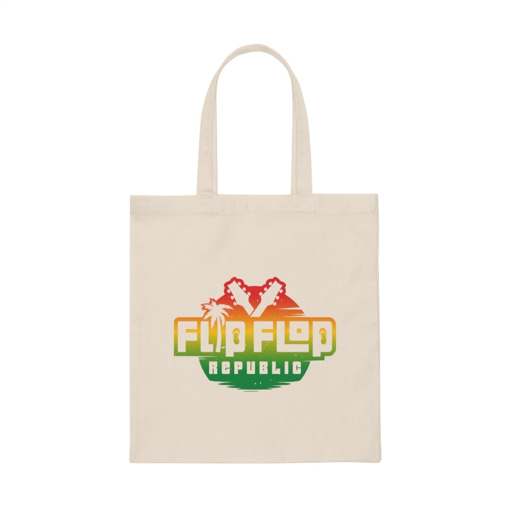 Flip Flop Republic Canvas Tote Bag, The Troprock Shop